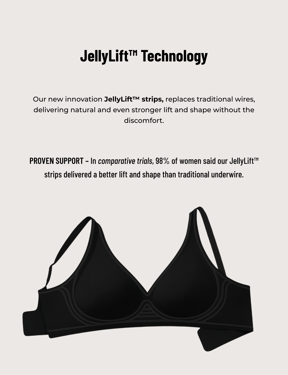 Seamless Scalloped Wireless Jelly Bra