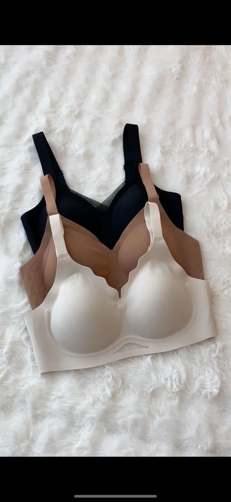 Seamless Scalloped Wireless Jelly Bra