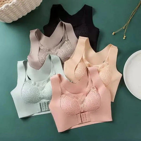 2025 New Anti Sagging Front Open Cooling Cotton Bra Buy 1 Get 1 Free and Free Home Delivery 12/12 Sale Live