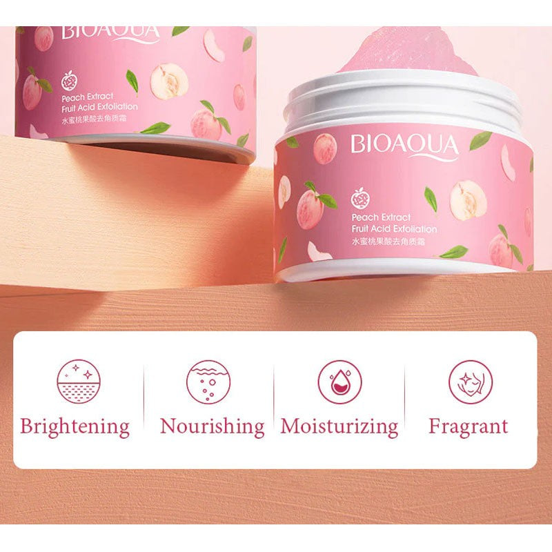 Original Bioaqua Peach Extract Fruit  Exfoliating Face Gel Cream