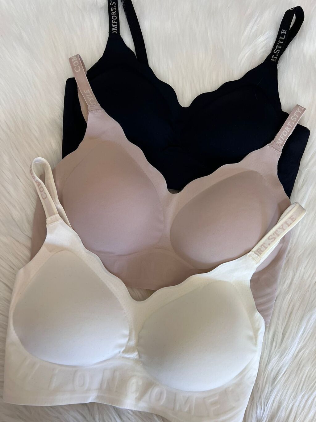 Seamless Scalloped Wireless Jelly Bra