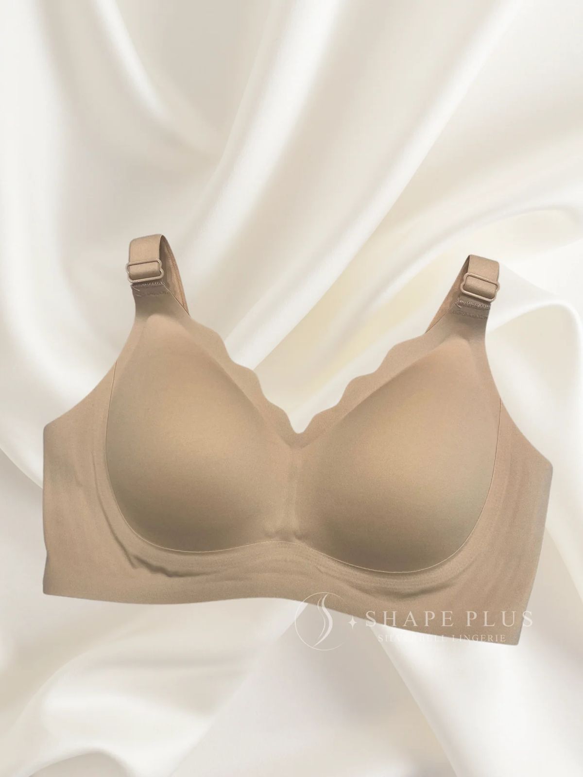 Seamless Scalloped Wireless Jelly Bra