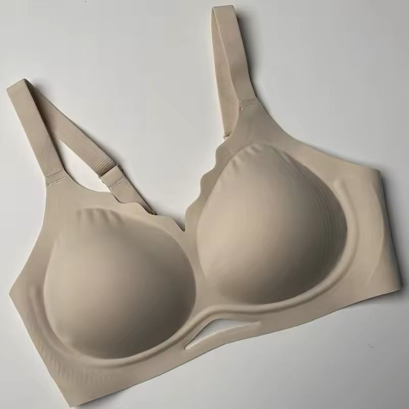Seamless Scalloped Wireless Jelly Bra
